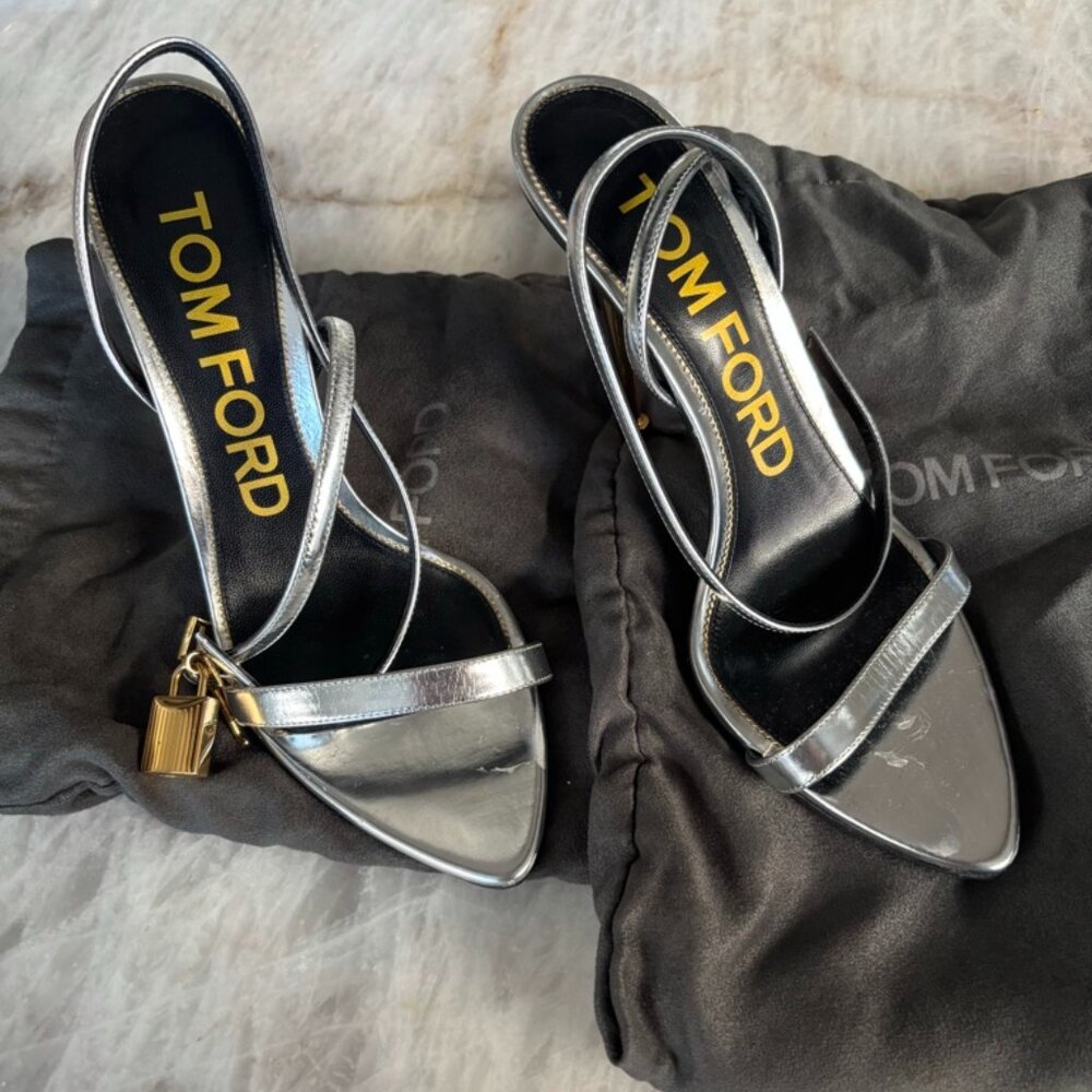 Tom Ford Lock Stiletto Sandals
